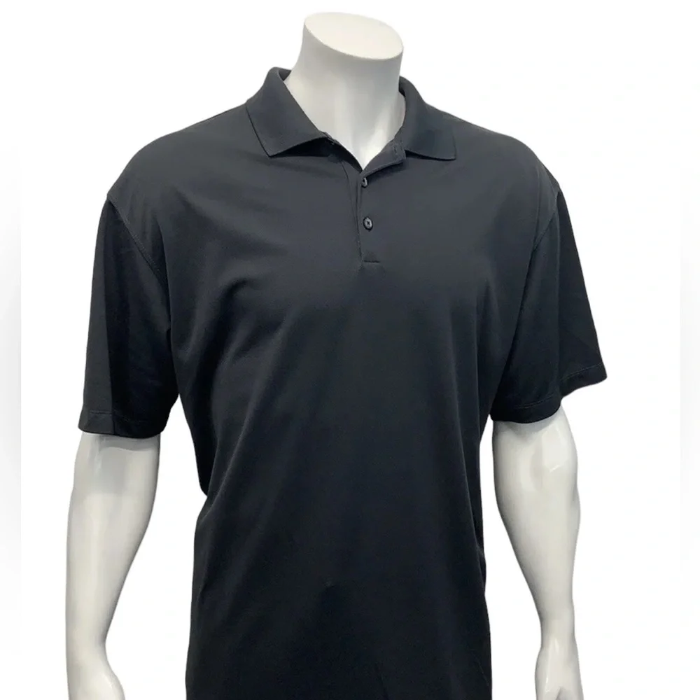 Nike Golf Dri-Fit Dark Gray Subdued Logo Short Sleeve Polo Shirt Size XL X-Large